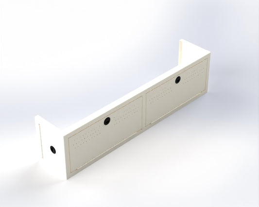White 12" Van Wheel Well Storage Cover | Van Wife Components