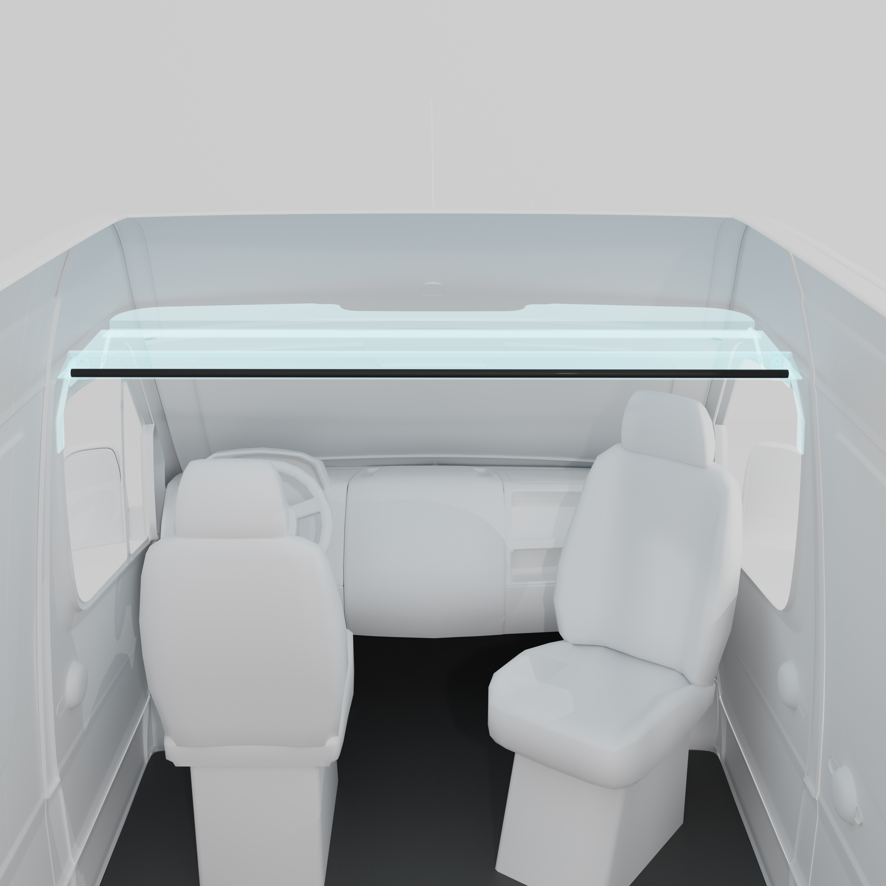 After Market Curtain Rod for Headliner Shelf