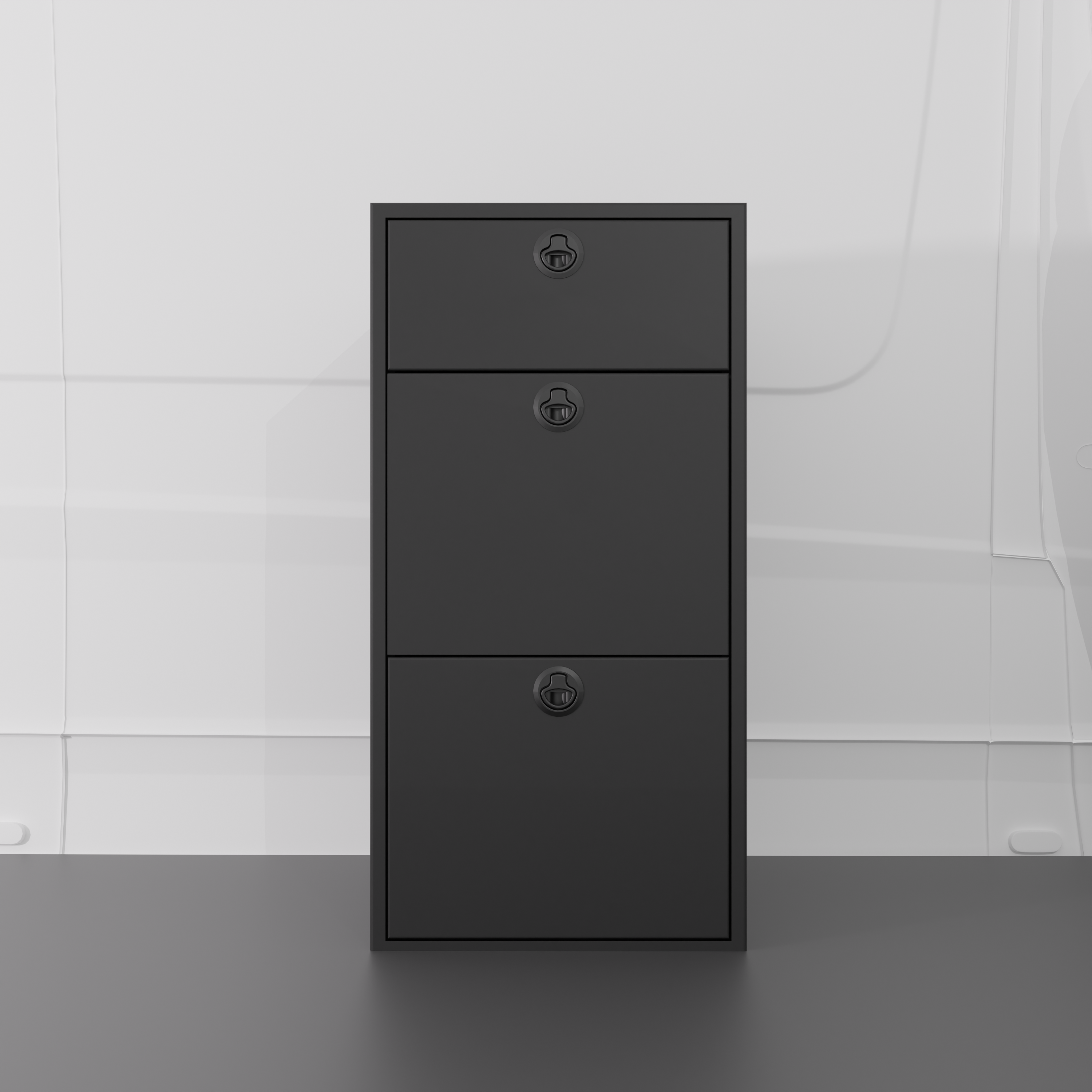 18" Three Drawer Base Cabinet