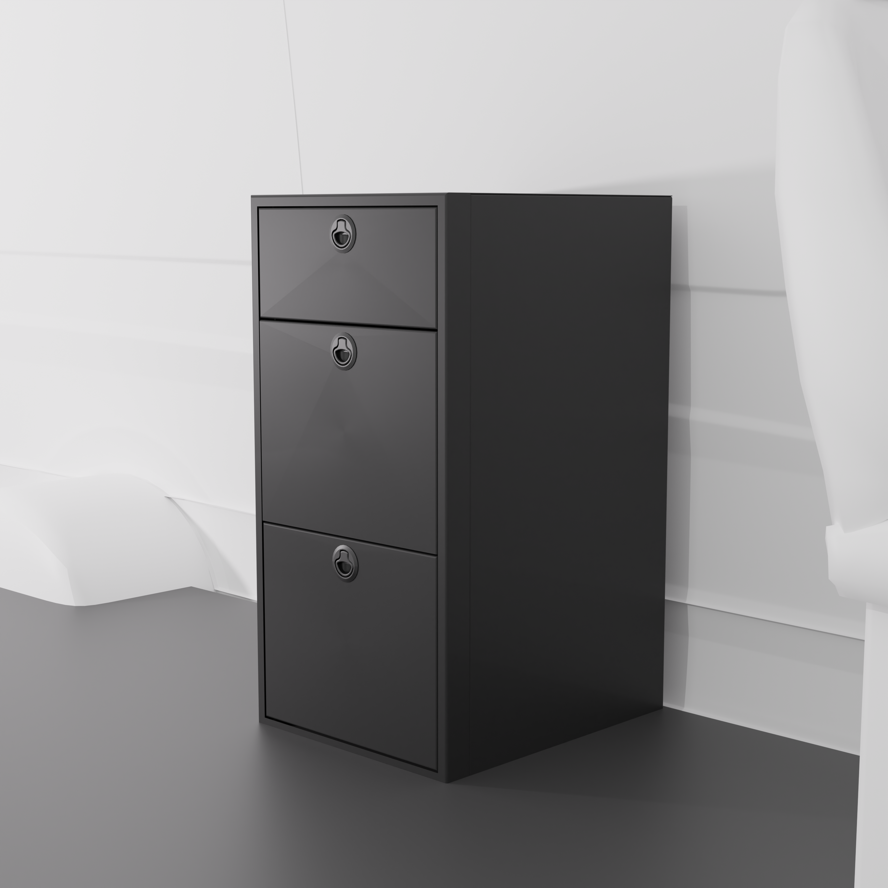 18" Three Drawer Base Cabinet