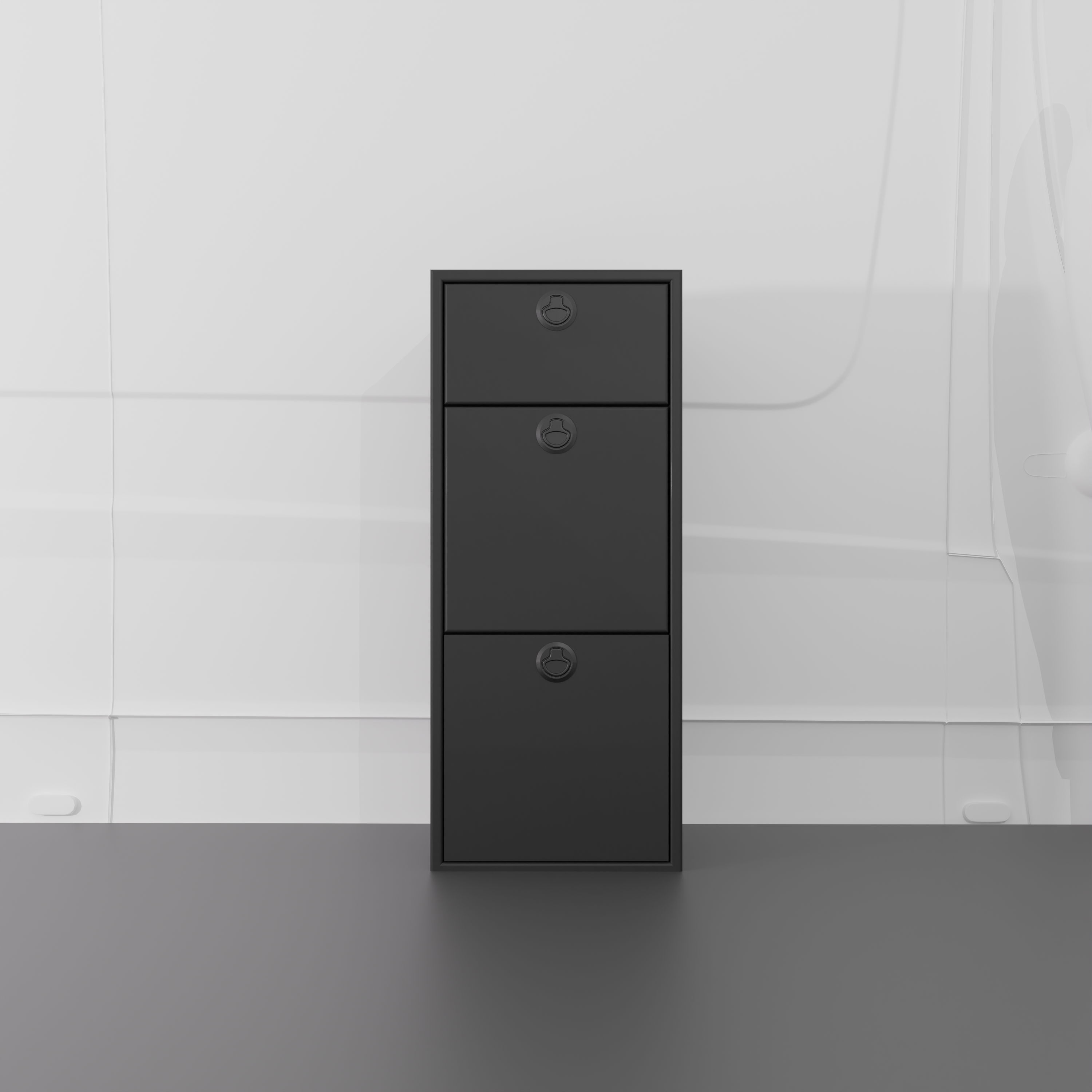 15" Three Drawer Base Cabinet (Shallow) - 15" x 18" x 36"