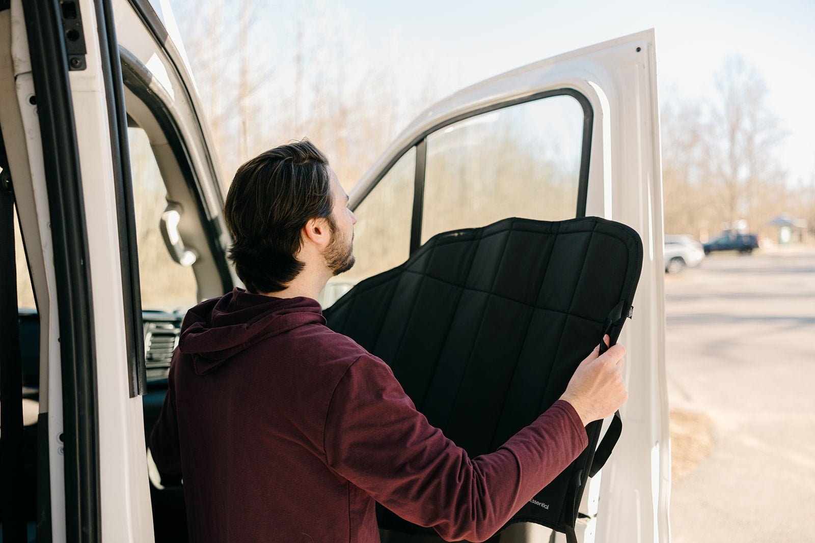 Ford Transit Stealth Front Door Window Covers (Pair)