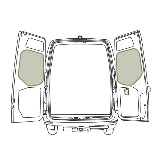 Mercedes-Benz Sprinter VS30 Middle Rear Door Storage Panels