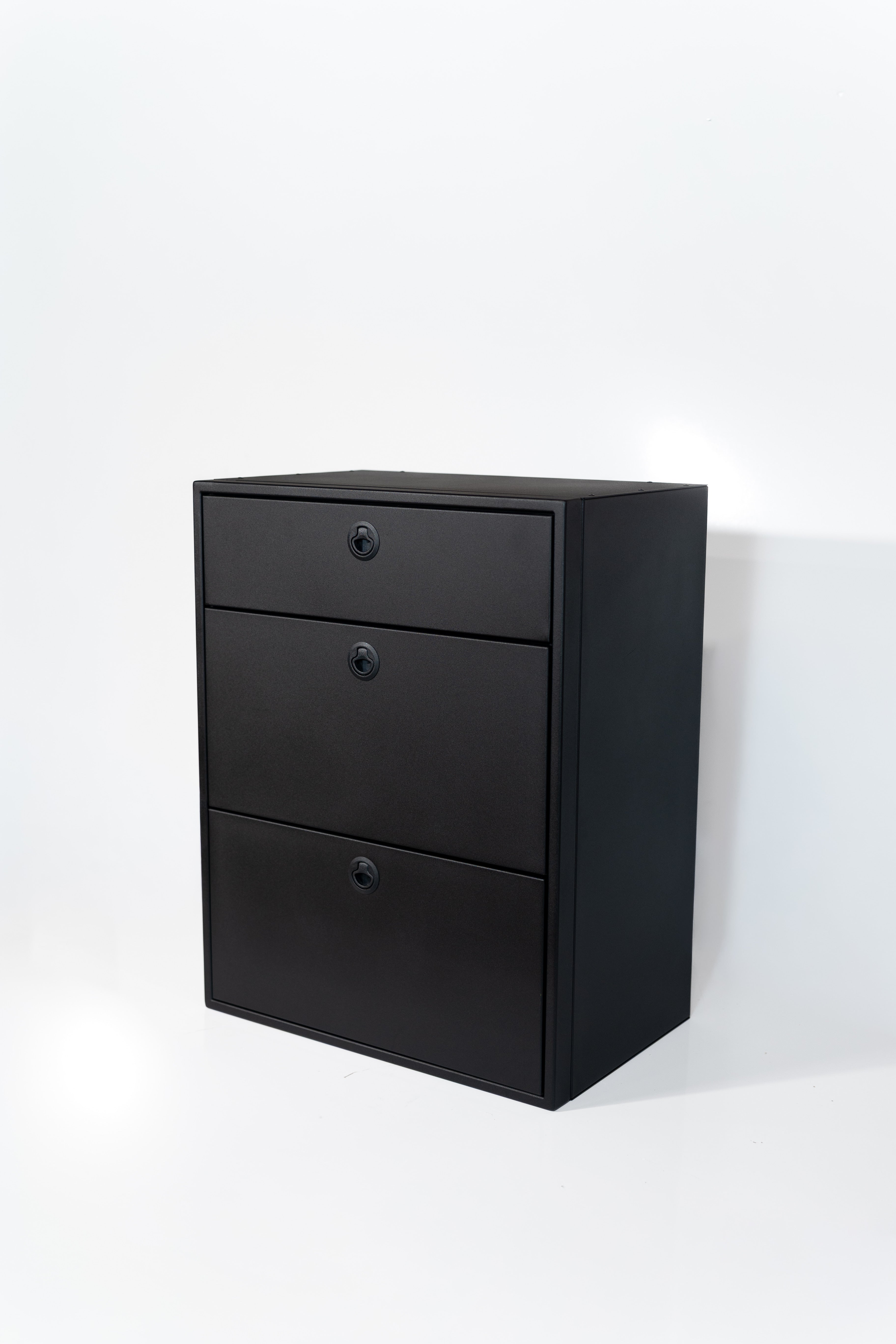 28" Three Drawer Base Cabinet (Shallow) - 28" x 18" x 36"