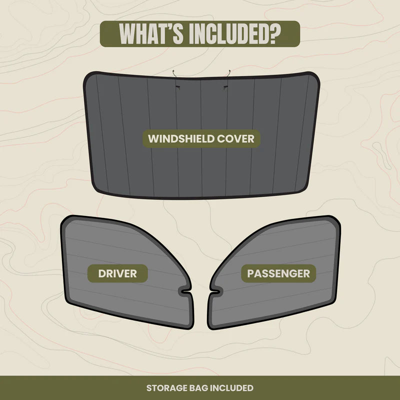 Ford Transit Front Cab Window Cover Set