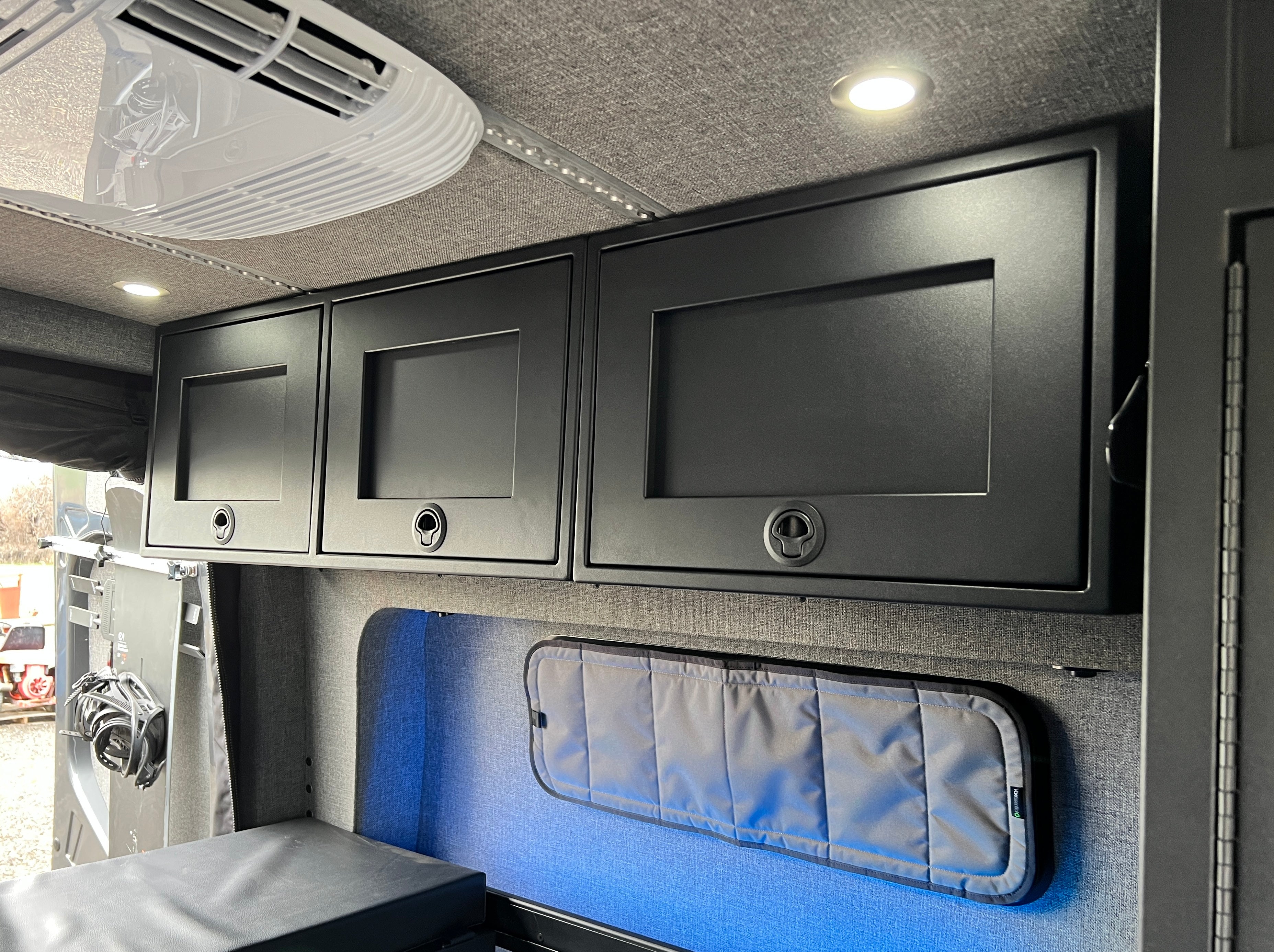 21" Aluminum Upper Van Cabinet | Van Wife Components