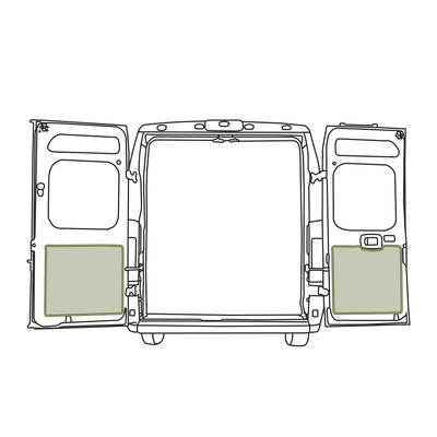 Ram Promaster Lower Rear Door Storage Panels (Rear)