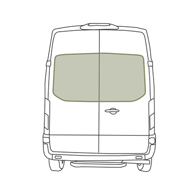 Ford Transit Stealth Rear Door Window Covers (Pair)
