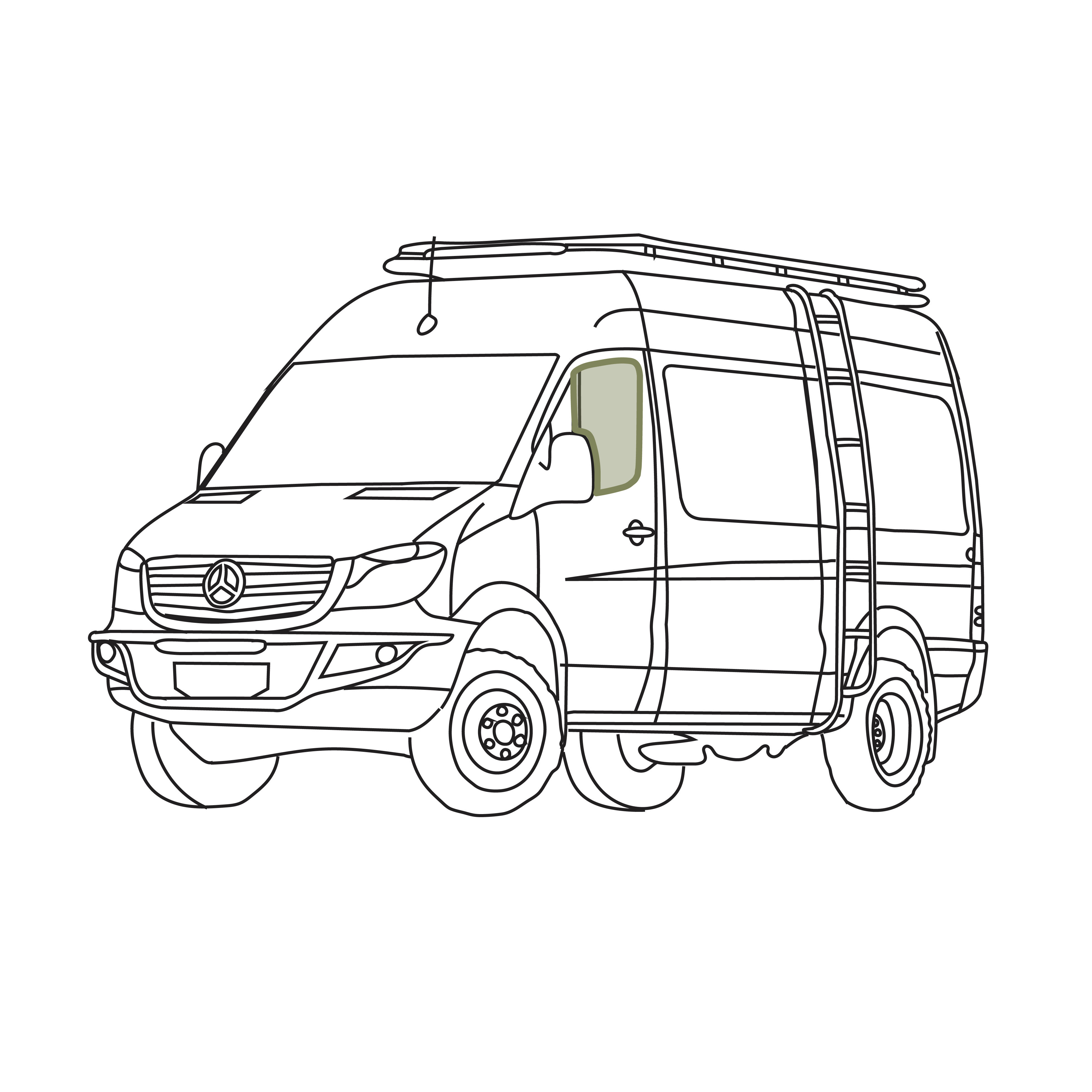 Mercedes Sprinter Bug Screen - Front Doors (Pair)