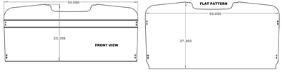 CAVans 2019+ Sprinter Headliner Shelf No Curtain Rod
