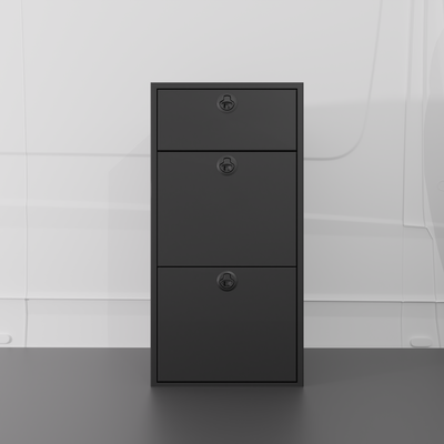 18" Three Drawer Base Cabinet