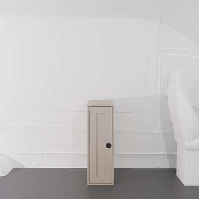 Single Door Base Cabinet - 12"x 22" x 36"