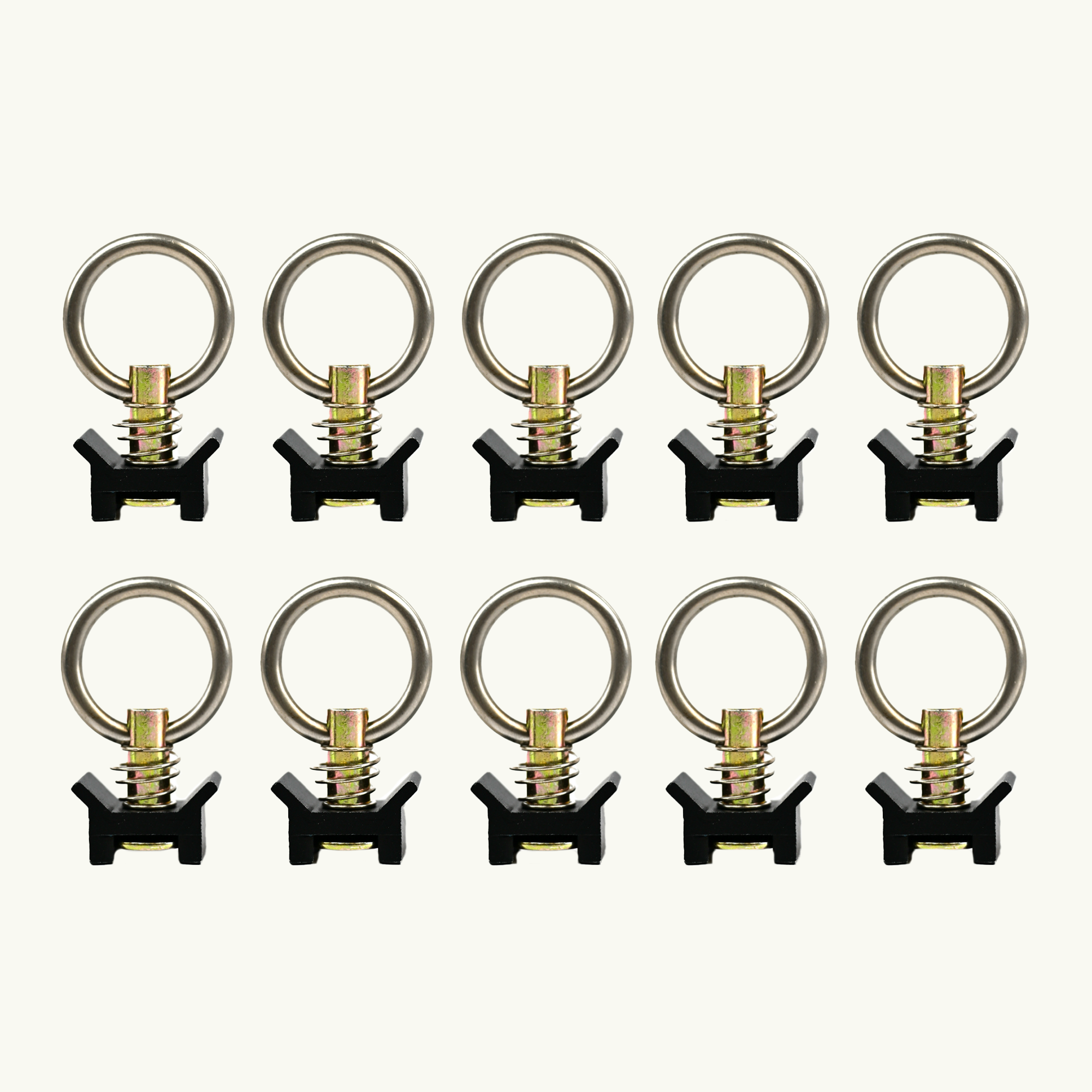 Venture L-Track Adjustable Tie Down Ring (10 Pack)