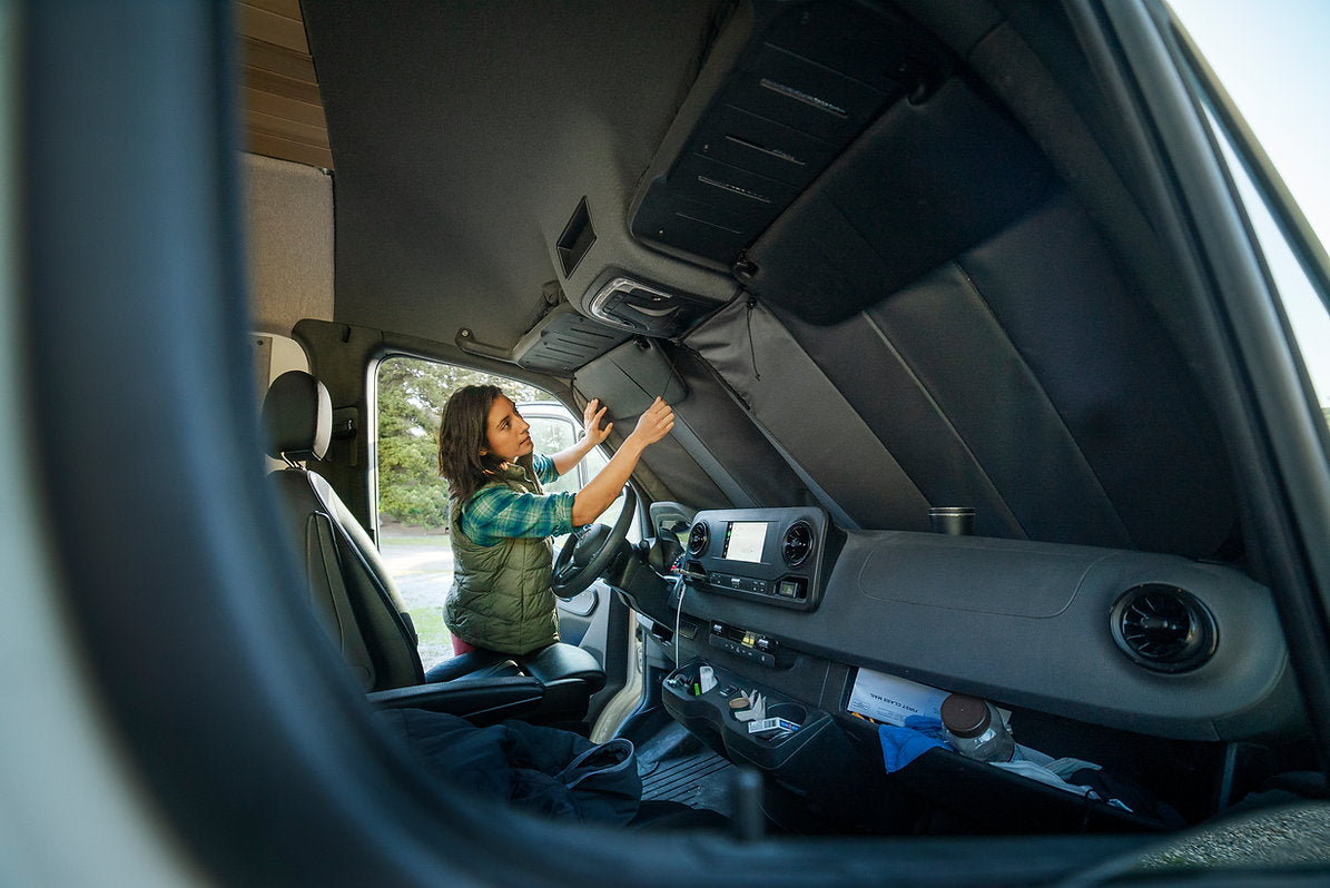 Mercedes Sprinter Reflective Front Windshield Cover