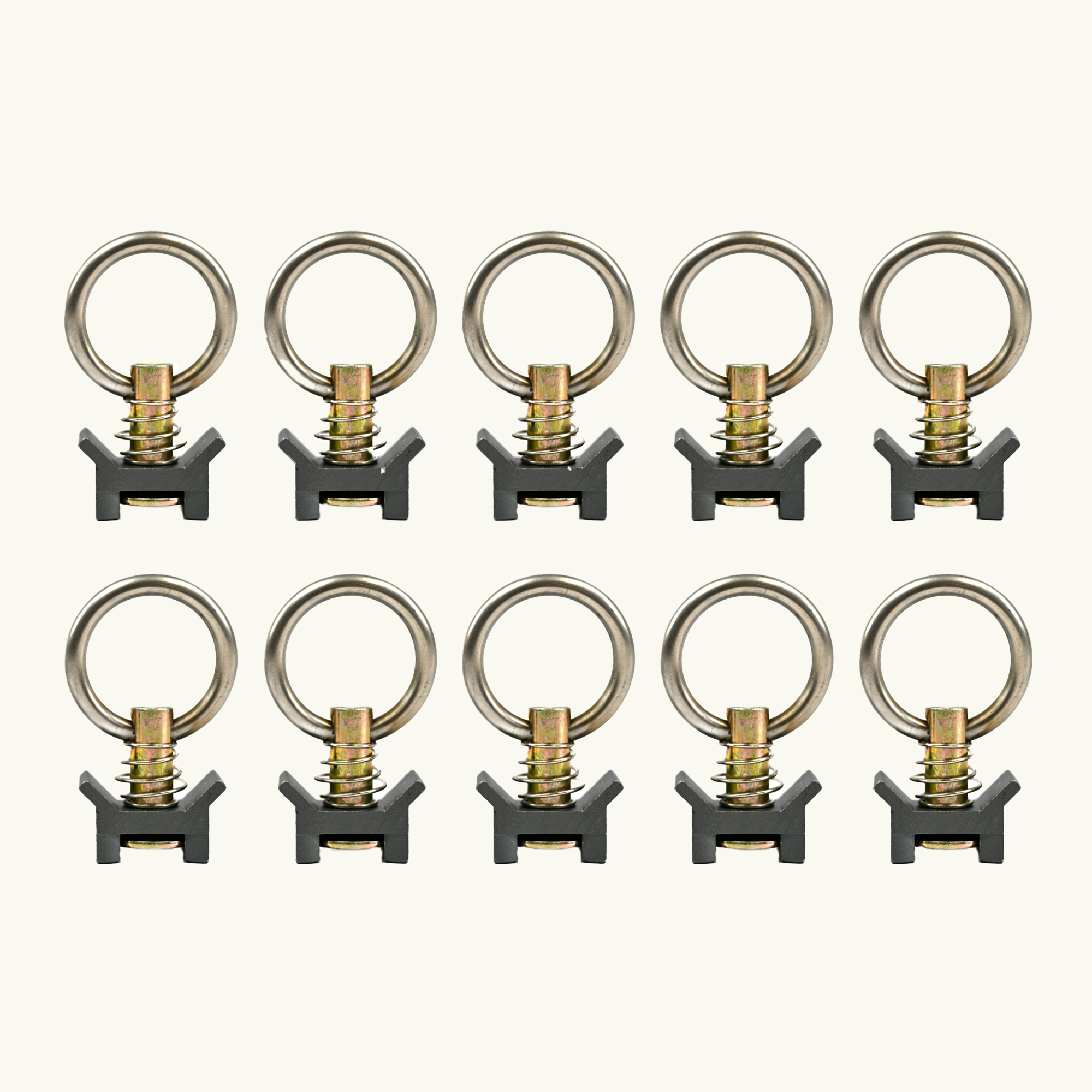 Venture L-Track Adjustable Tie Down Ring (10 Pack)