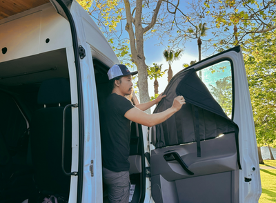 Mercedes Sprinter Stealth Front Door Window Covers (Pair)