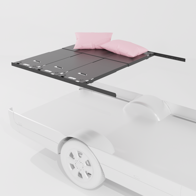 3 Panel Platform Bed