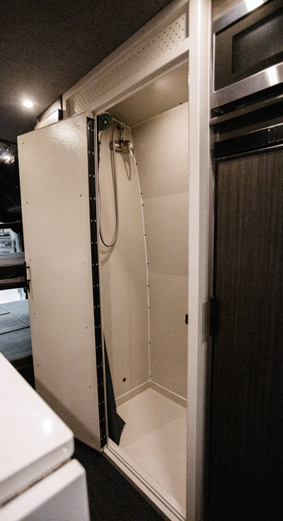 36" Aluminum Van Shower Kit | Van Wife Components