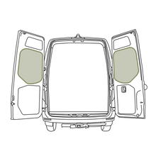 Load image into Gallery viewer, Mercedes-Benz Sprinter VS30 Middle Rear Door Storage Panels
