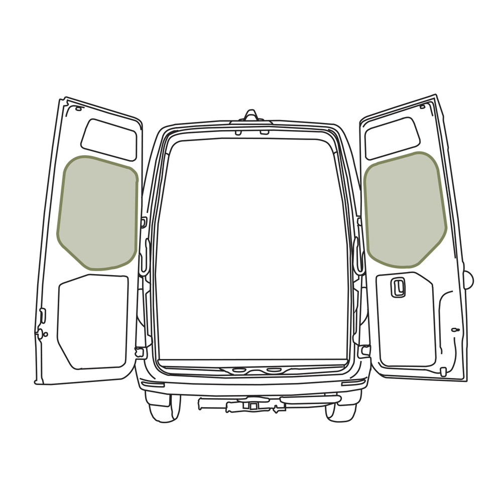Mercedes-Benz Sprinter VS30 Middle Rear Door Storage Panels
