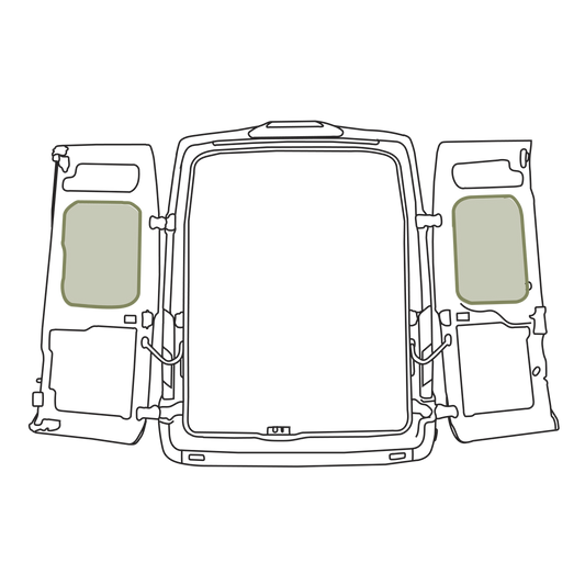 Ford Transit Middle Rear Door Storage Panels (Pair)