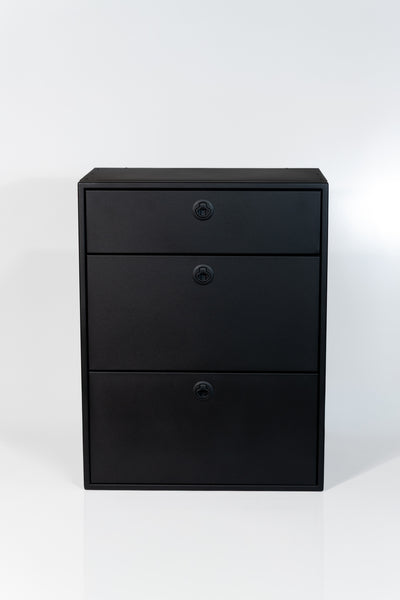28" Three Drawer Base Cabinet (Shallow) - 28" x 18" x 36"