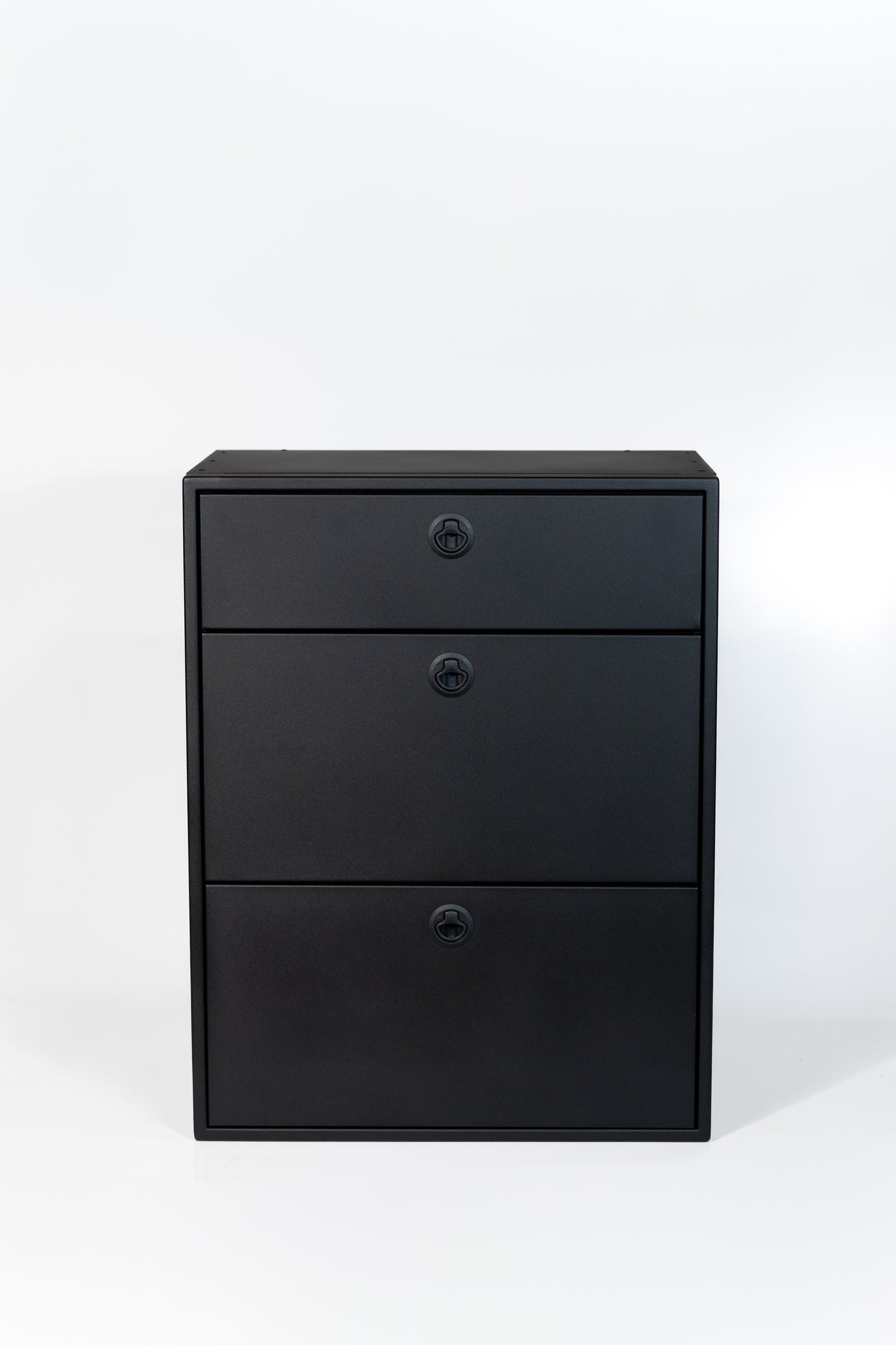 28" Three Drawer Base Cabinet - Shallow