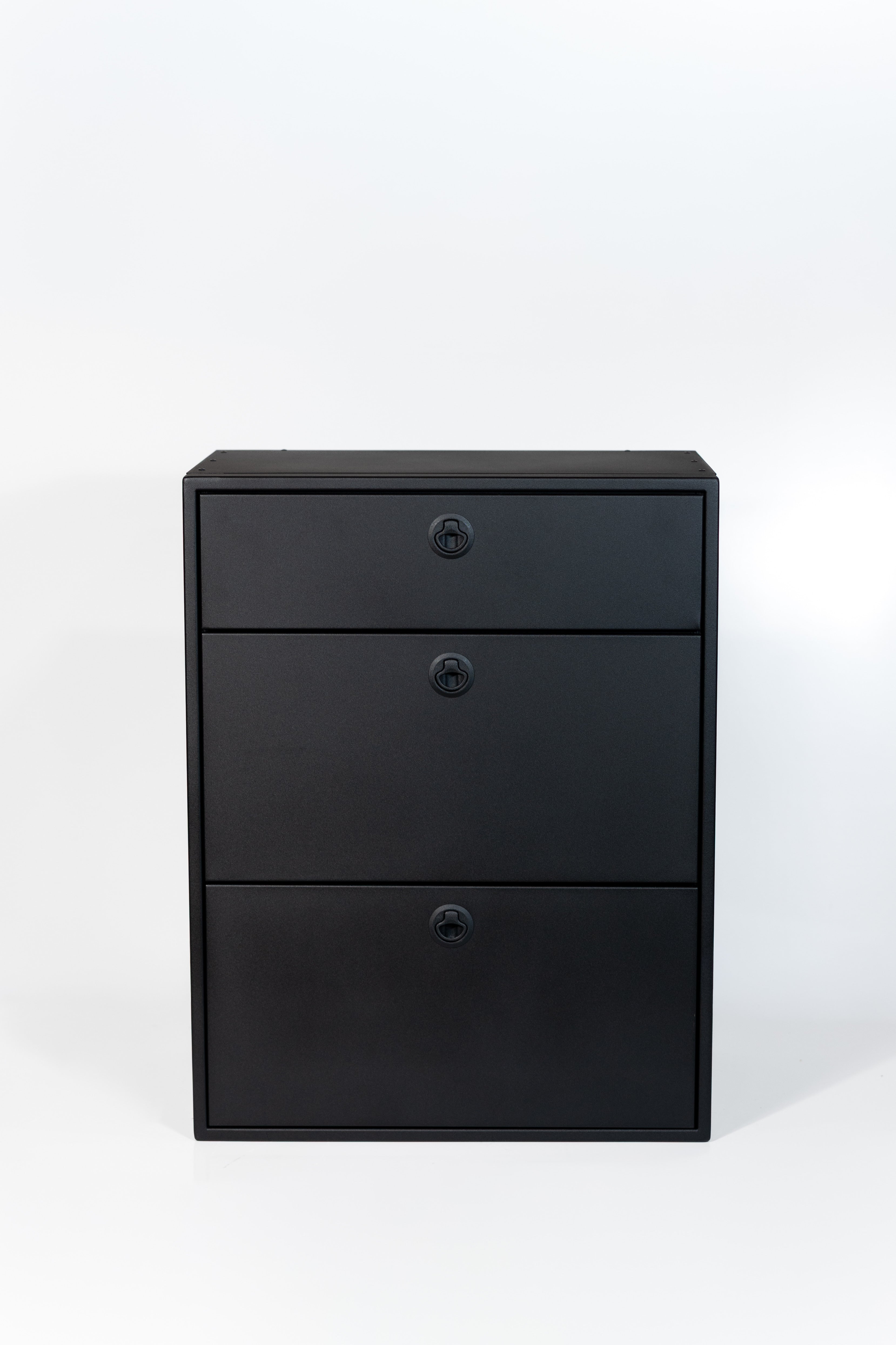 28" Three Drawer Base Cabinet (Shallow) - 28" x 18" x 36"