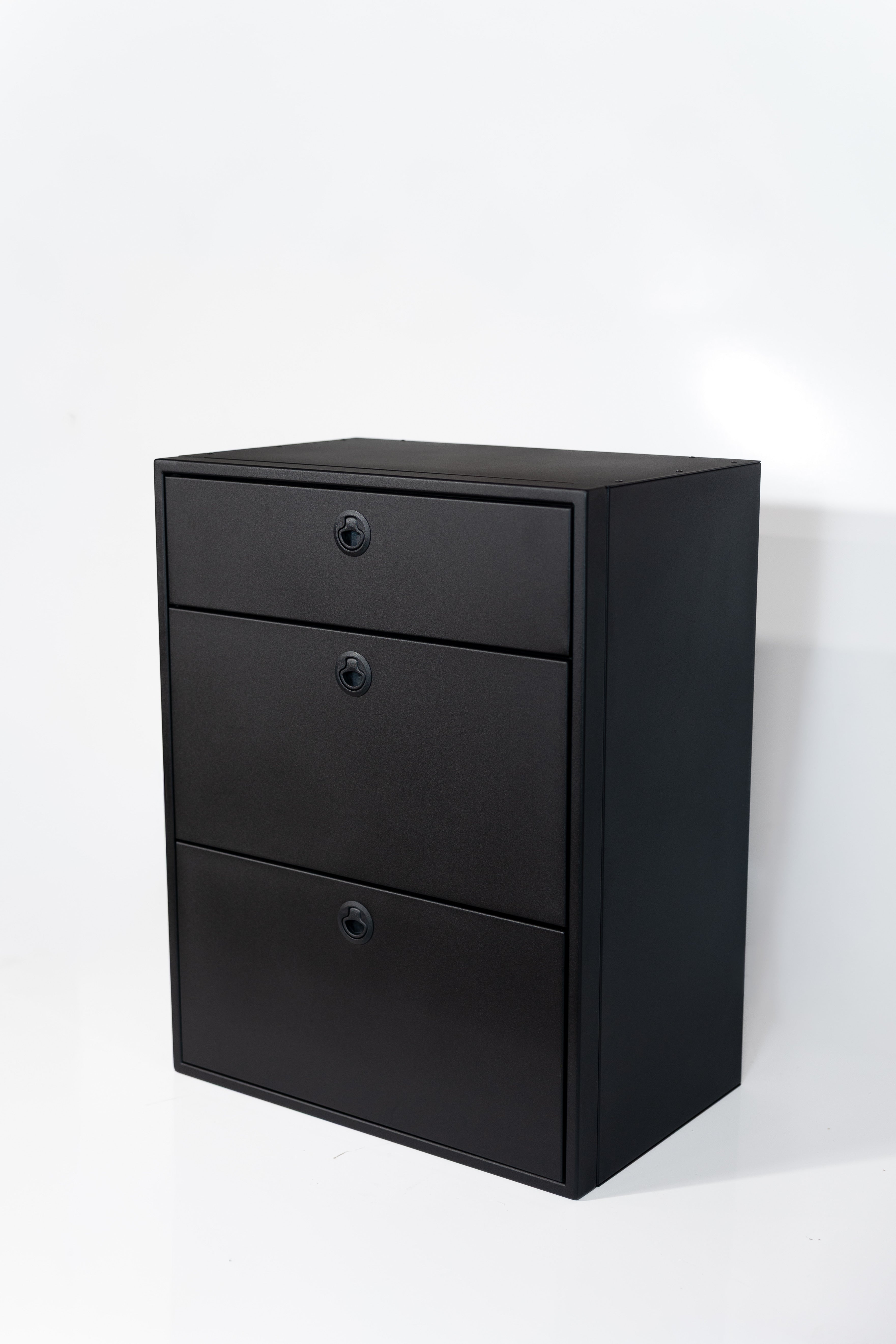 28" Three Drawer Base Cabinet (Shallow) - 28" x 18" x 36"