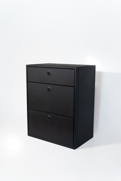 28" Three Drawer Base Cabinet (Shallow) - 28" x 18" x 36"