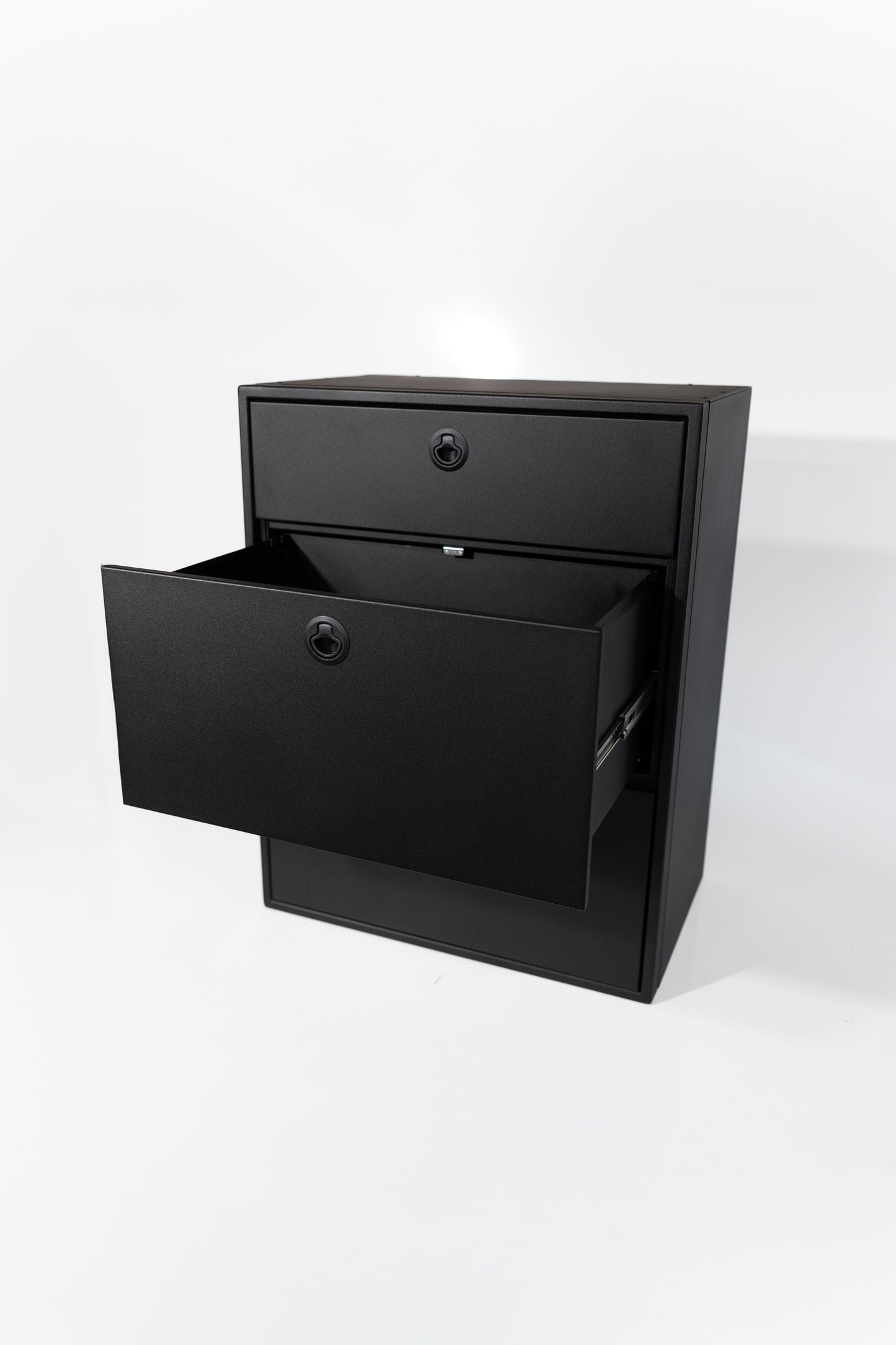 28" Three Drawer Base Cabinet - Shallow