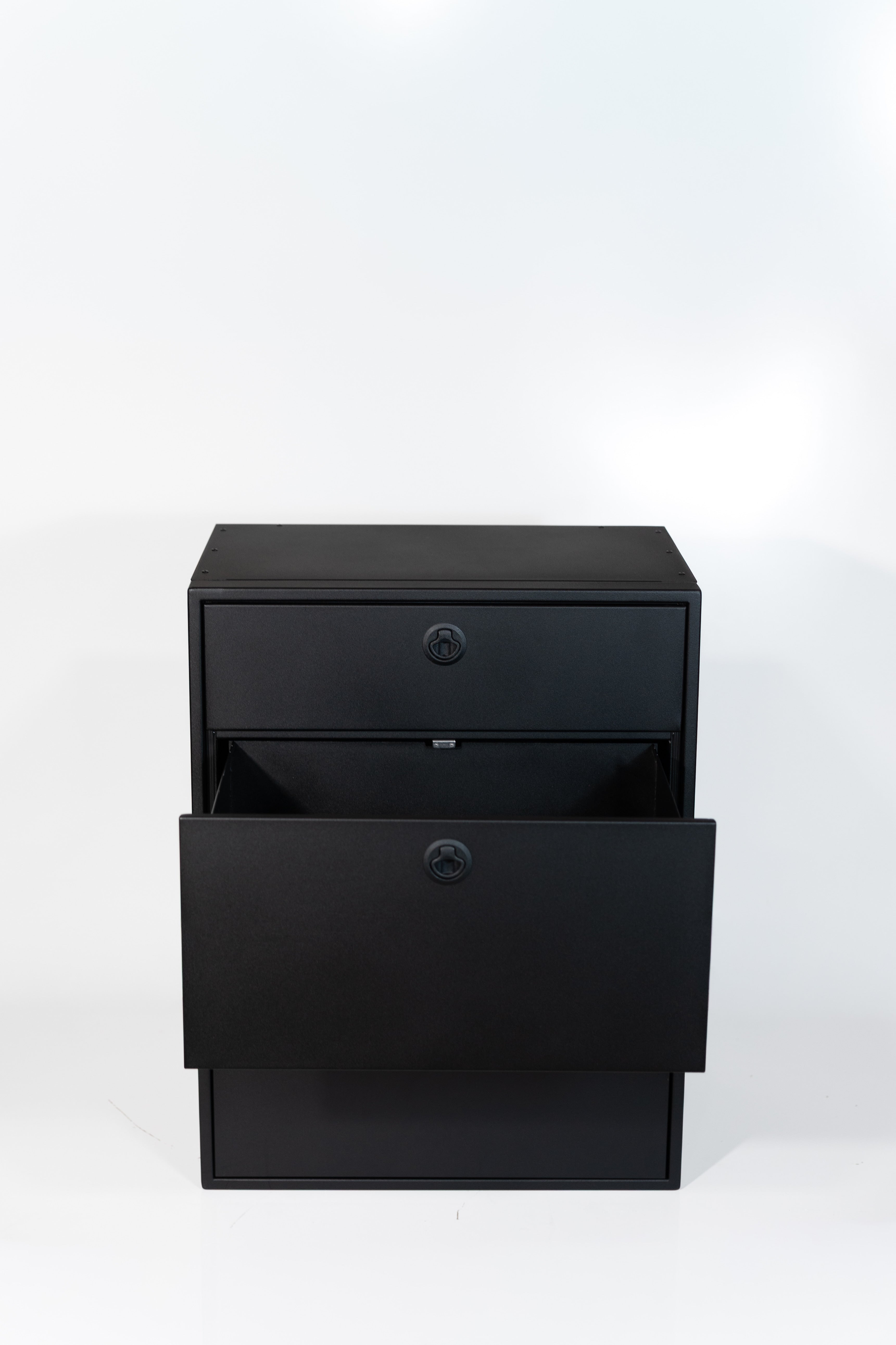 28" Three Drawer Base Cabinet (Shallow) - 28" x 18" x 36"