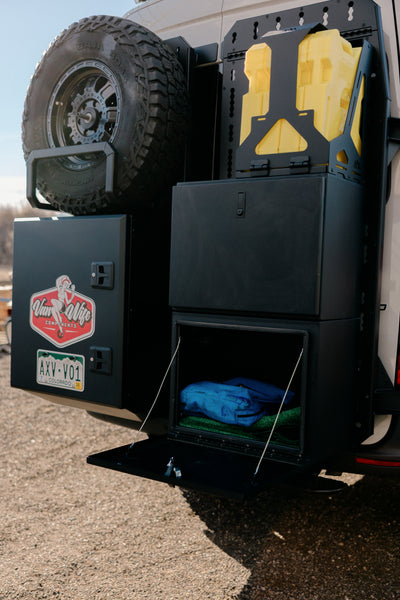Exterior Box with Drop Down Door