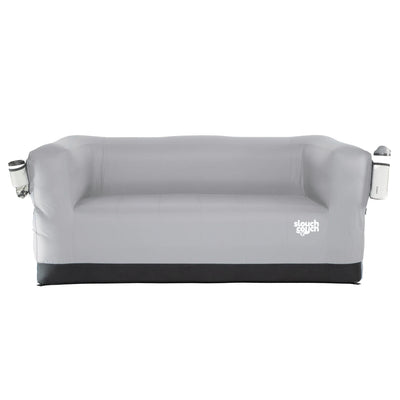 Gray Slouchcouch inflatable outdoor love seat fully set up 