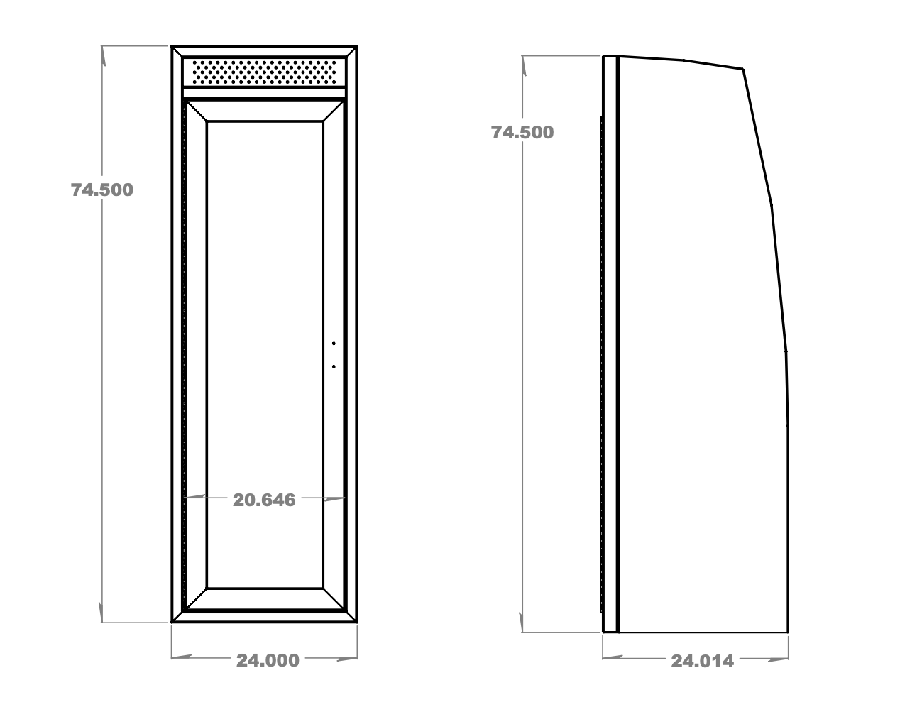 24" Aluminum Van Shower Kit | Van Wife Components