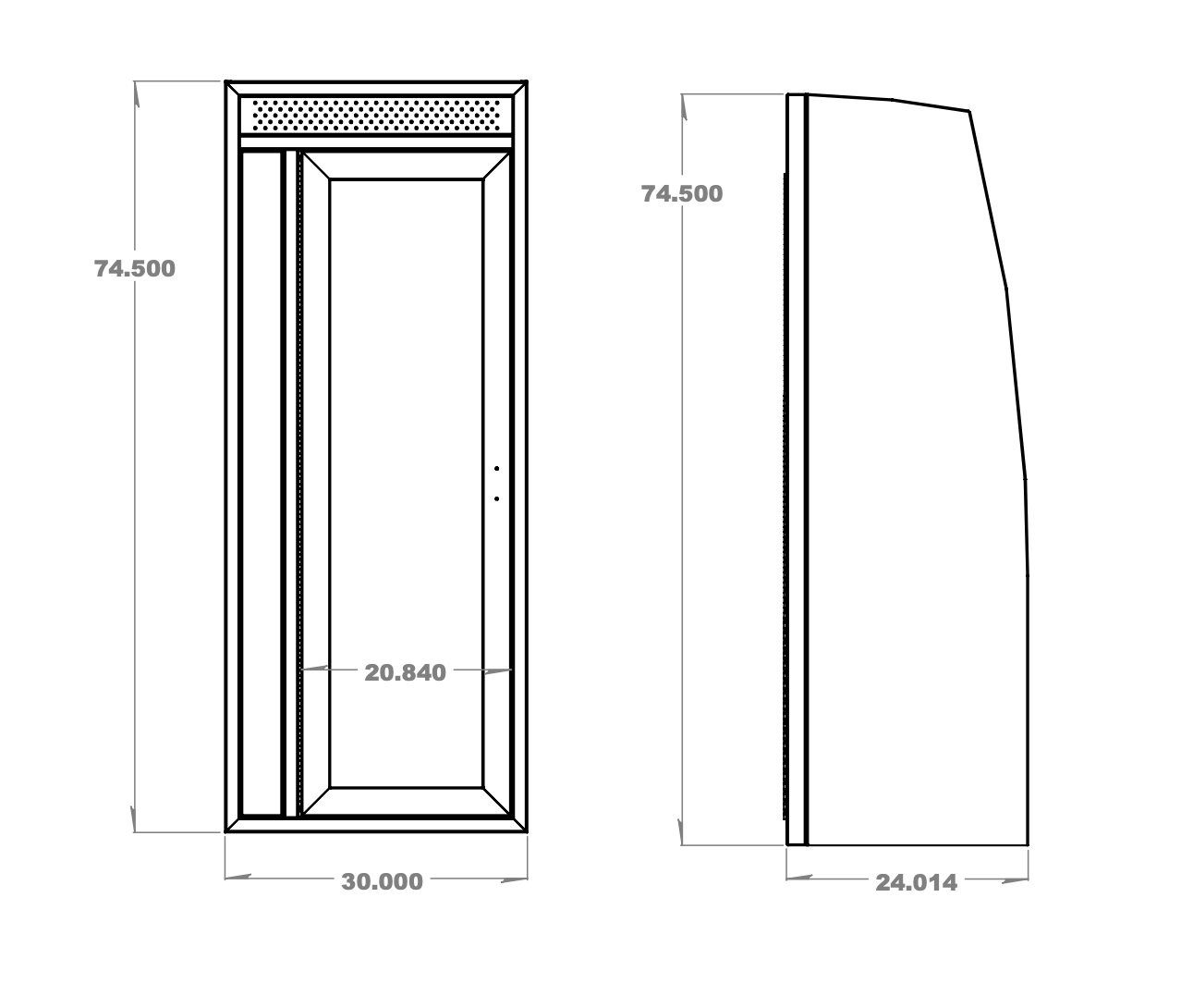 30" Aluminum Van Shower Kit | Van Wife Components
