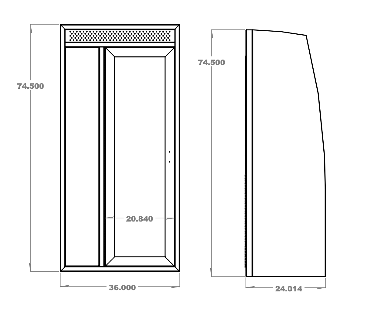 36" Aluminum Van Shower Kit | Van Wife Components