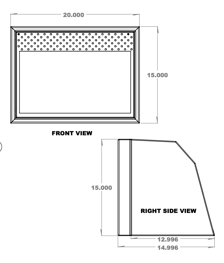 20" Microwave Cabinet