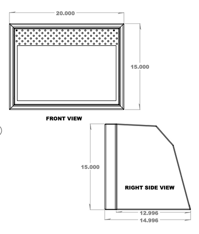 20" Van Microwave Upper Cabinet | Van Wife Components