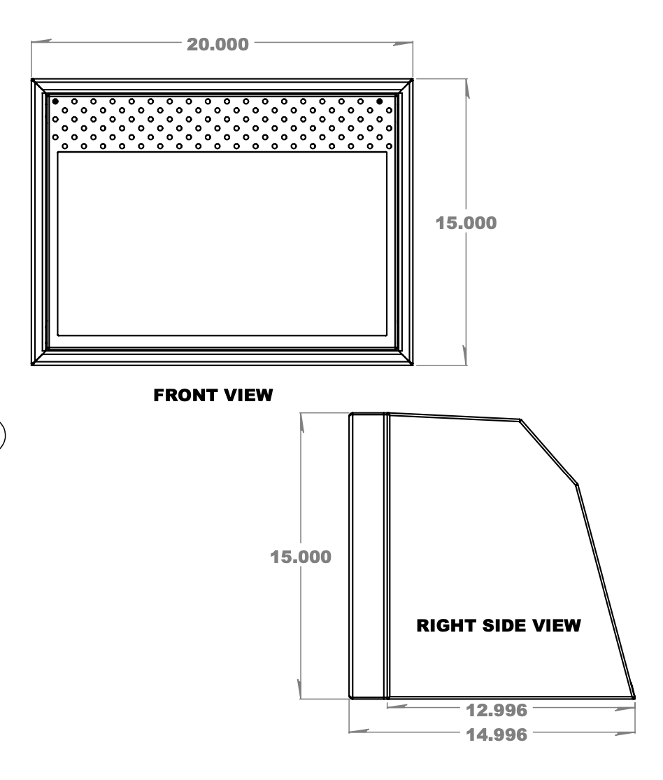 20" Van Microwave Upper Cabinet | Van Wife Components