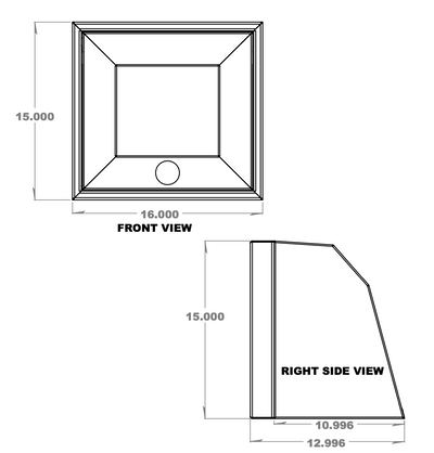 16" Aluminum Upper Van Cabinet | Van Wife Components
