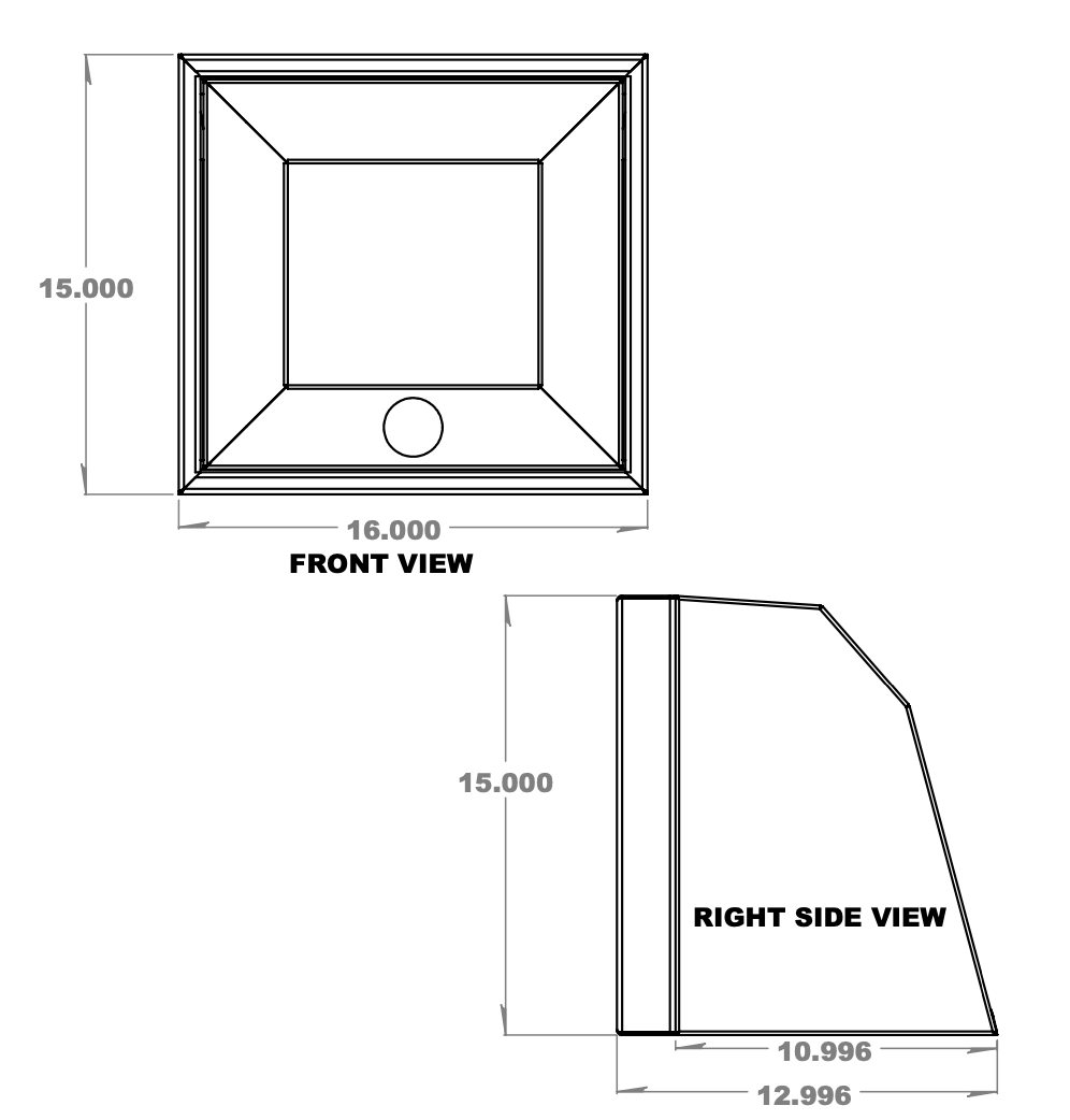 16" Aluminum Upper Van Cabinet | Van Wife Components
