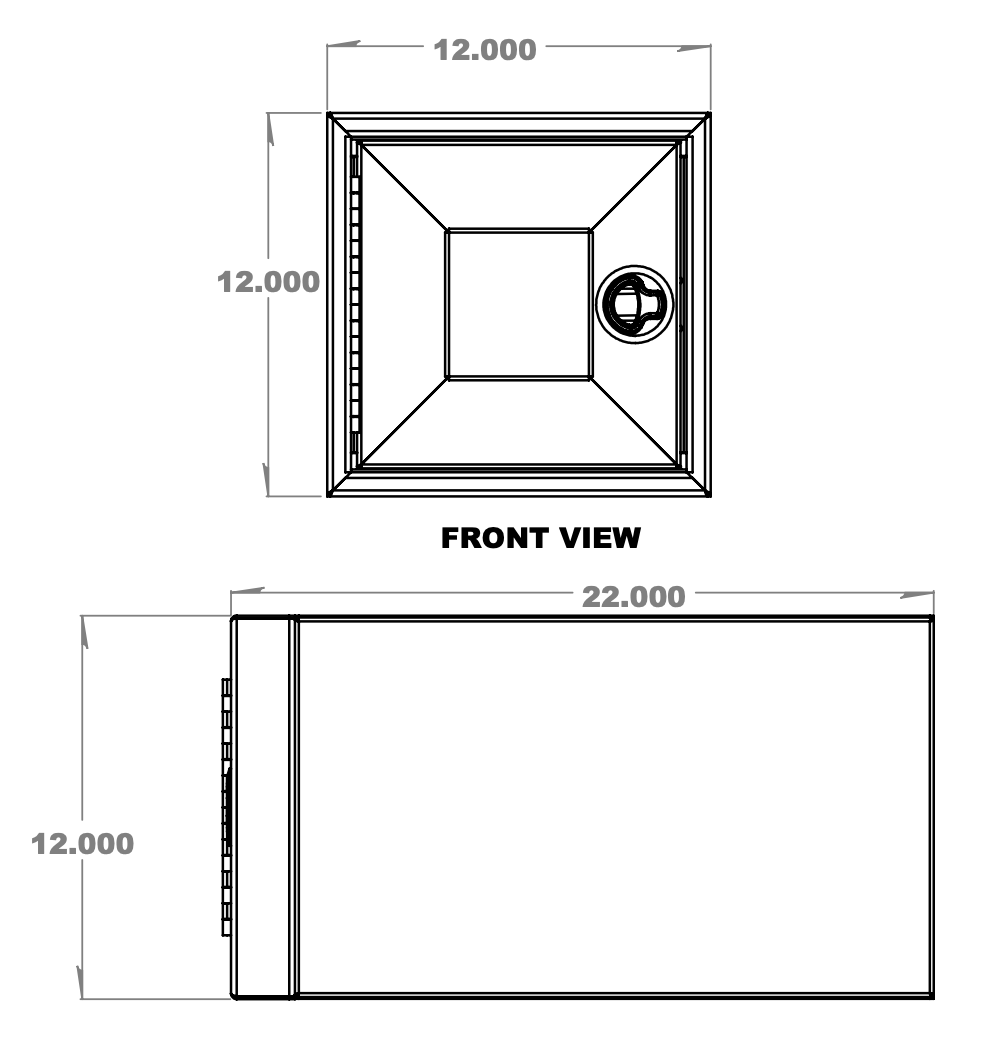 Stackable Box - 12"x12"x22"