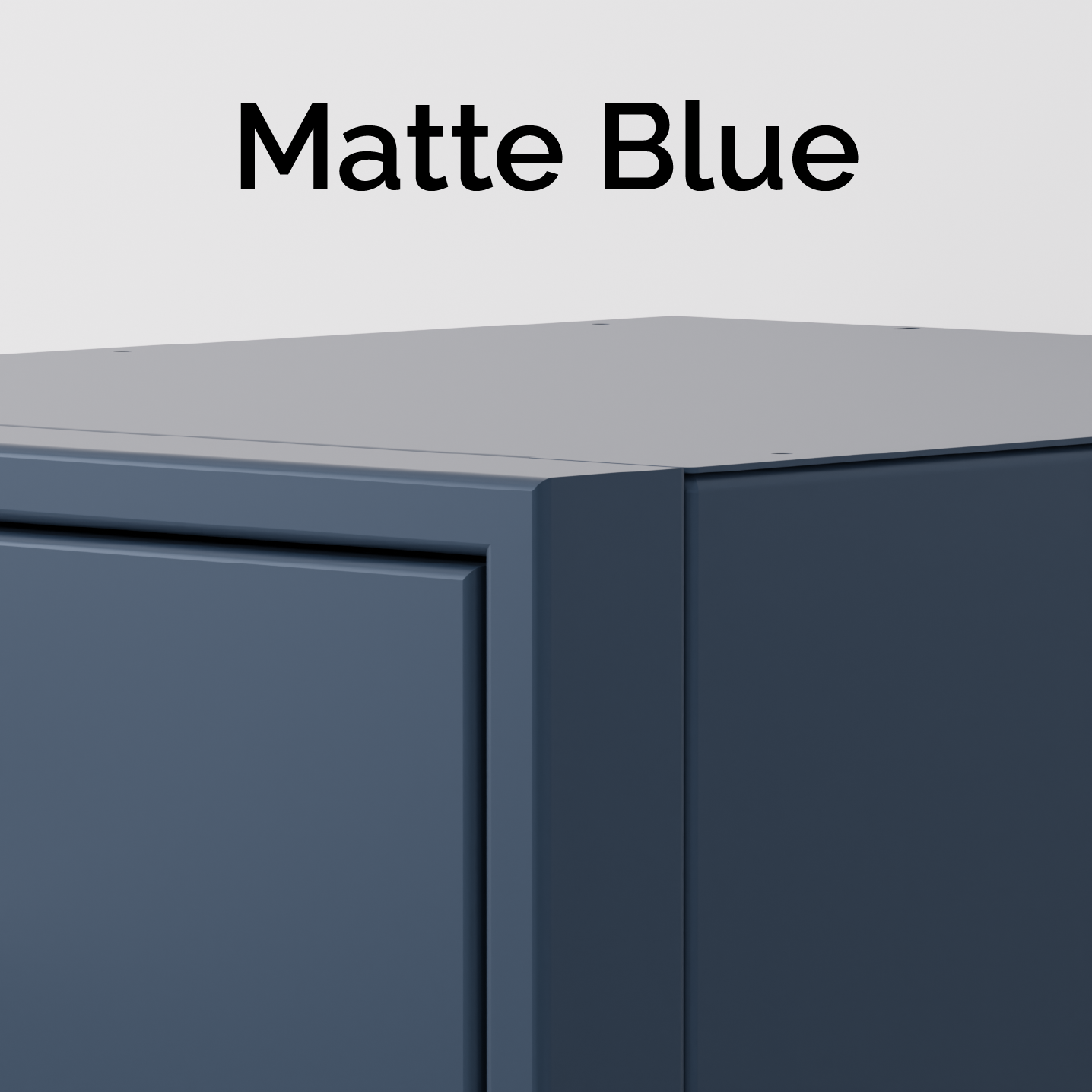 Matte Blue Cabinet Color Sample - Van Wife Components