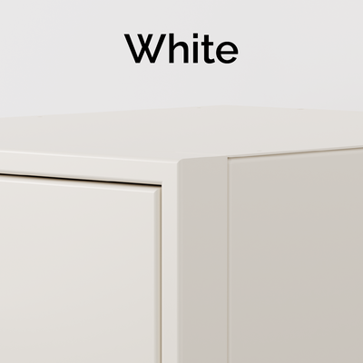 White Cabinet Color Sample - Van Wife Components