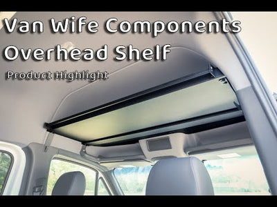 Ford Transit Headliner Shelf w/ Curtain Rod | Van Wife Components
