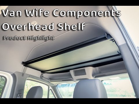 Ford Transit Headliner Shelf w/ Curtain Rod | Van Wife Components
