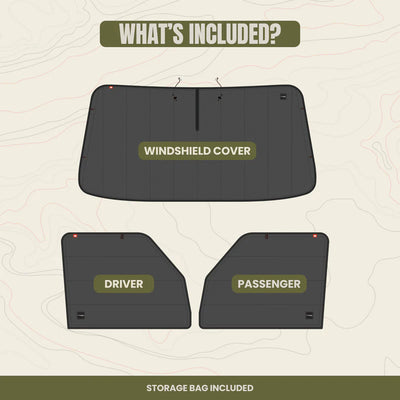 Ford E-Series Front Cab Window Cover Set