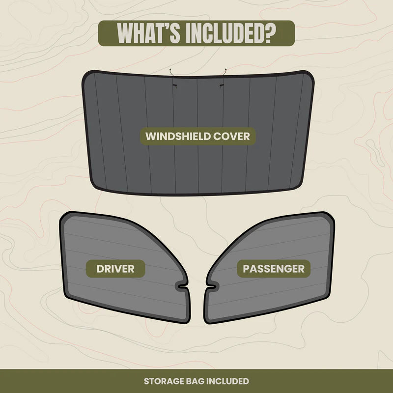 Sprinter Front Cab Window Cover Set