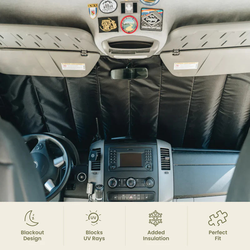 Sprinter Front Cab Window Cover Set